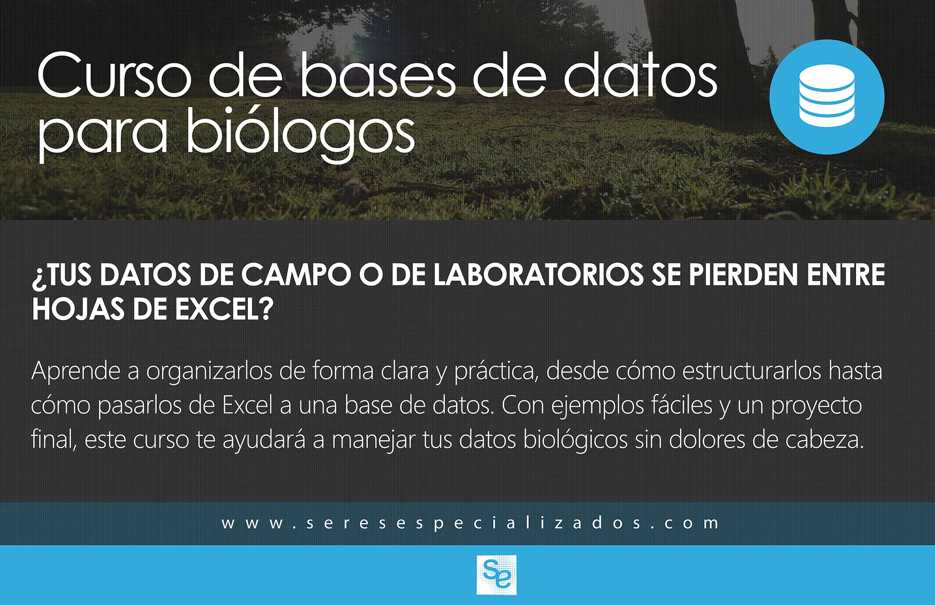 Curso de bases de datos para biólogos
